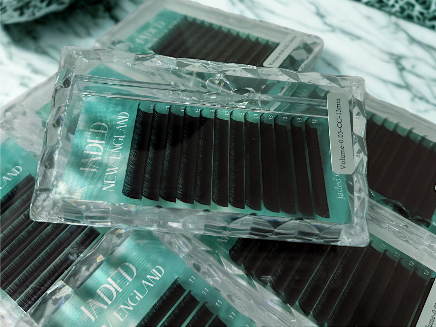 Jaded Cash Trays – Cashmere Lash Extensions | 0.03 CC Curl